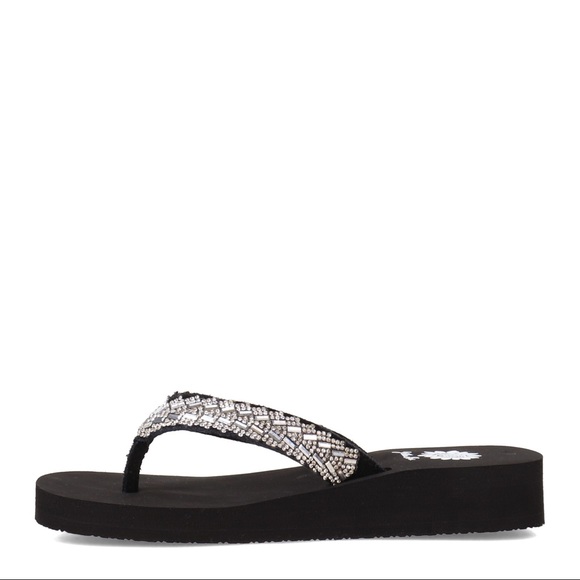 Yellow box flip flops Jillaine color clear medium width - Picture 4 of 7